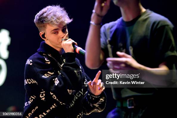 Corbyn Besson Singing Corbyn Besson of Why Don't We performs onstage during 106.1 KISS FM's ...