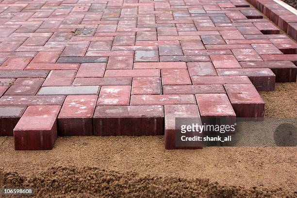 block paving - paving stone stock pictures, royalty-free photos & images
