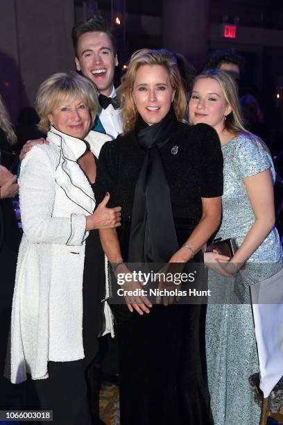 Jayne Atkinson, Erich Bergen, Tea Leoni, and Madelaine West Duchovny attend the 14th Annual UNICEF Snowflake Ball 2018 on November 27, 2018 in New...