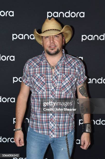 Jason Aldean attends Pandora Presents Backroads on November 27, 2018 in Nashville, Tennessee.