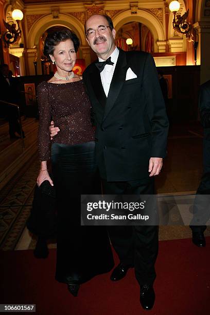 Prince Fritz von Thurn und Taxis and his wife Bea attend the Sportpresseball 2010 at Alte Oper on November 6, 2010 in Frankfurt am Main, Germany.