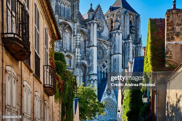 bourges cathedral, france - loire valley stock pictures, royalty-free photos & images