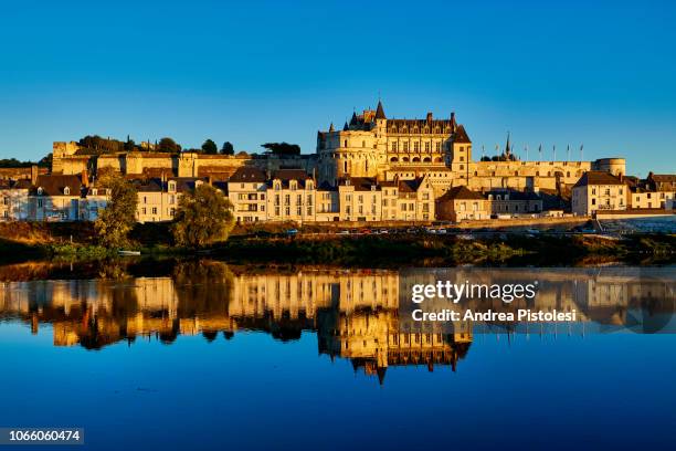 amboise, loire valley, france - castle france stock-fotos und bilder