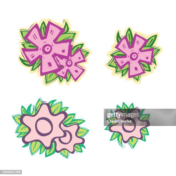 flowers - iris flower stock illustrations
