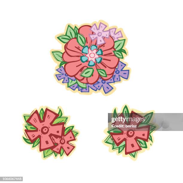 flowers - iris flower stock illustrations