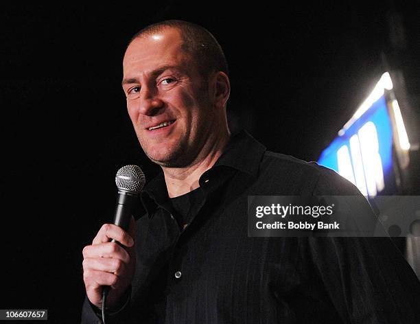 Comedian Ben Bailey perfoms at The Stress Factory Comedy Club on November 6, 2010 in New Brunswick, New Jersey.