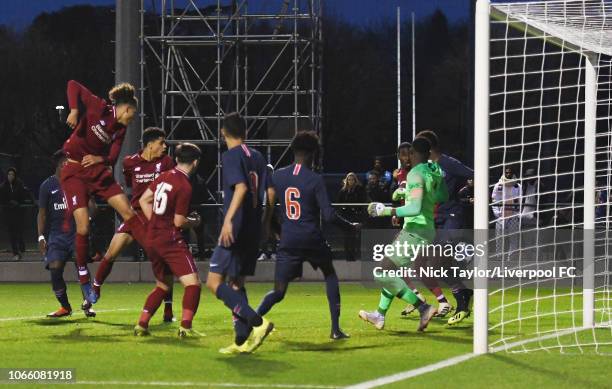 Rhys Williams of Liverpool on November 28, 2018 in Paris, France.