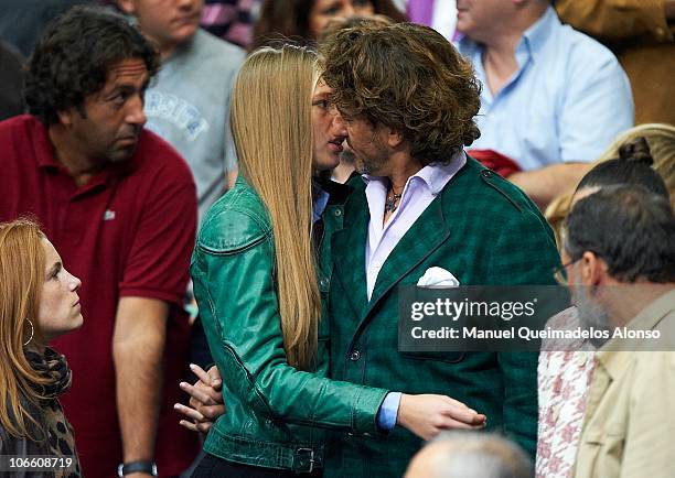 Alvaro de Marichalar and Ekatheryna Anikieva attend the ATP 500 World Tour Valencia Open tennis tournament at the Ciudad de las Artes y las Ciencias...