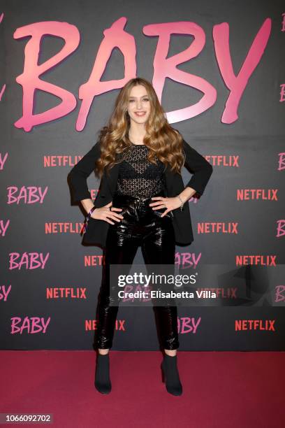Federica Lucaferri attends the Netflix's "Baby" World Premiere Afterparty at Villa Sublime on November 27, 2018 in Rome, Italy.