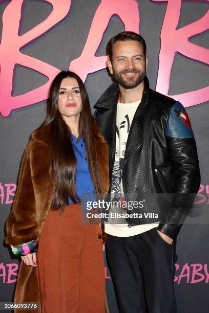 Roberta Pitrone and Alessandro Borghi attend the Netflix's "Baby" World Premiere Afterparty at Villa Sublime on November 27, 2018 in Rome, Italy.