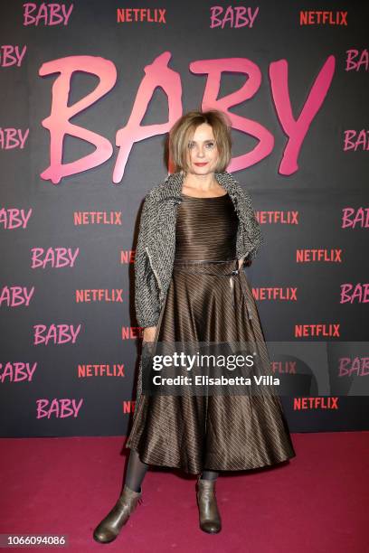 Galatea Ranzi attends the Netflix's "Baby" World Premiere Afterparty at Villa Sublime on November 27, 2018 in Rome, Italy.