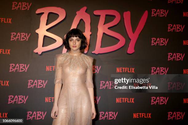 Alice Pagani attends the Netflix's "Baby" World Premiere Afterparty at Villa Sublime on November 27, 2018 in Rome, Italy.