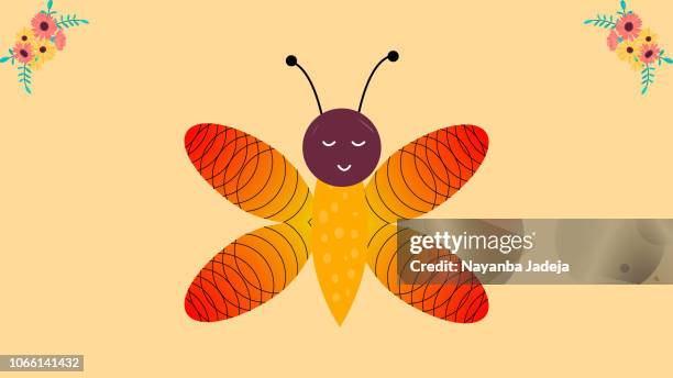 creative butterfly vector design for cards - asian lesbian stock illustrations