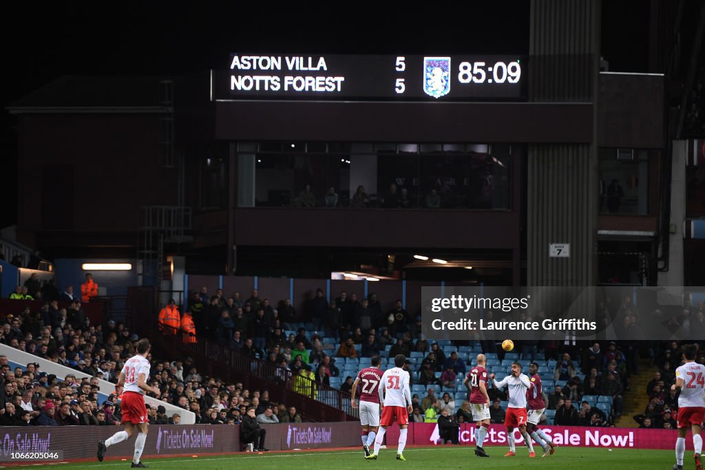 Aston Villa v Nottingham Forest - Sky Bet Championship