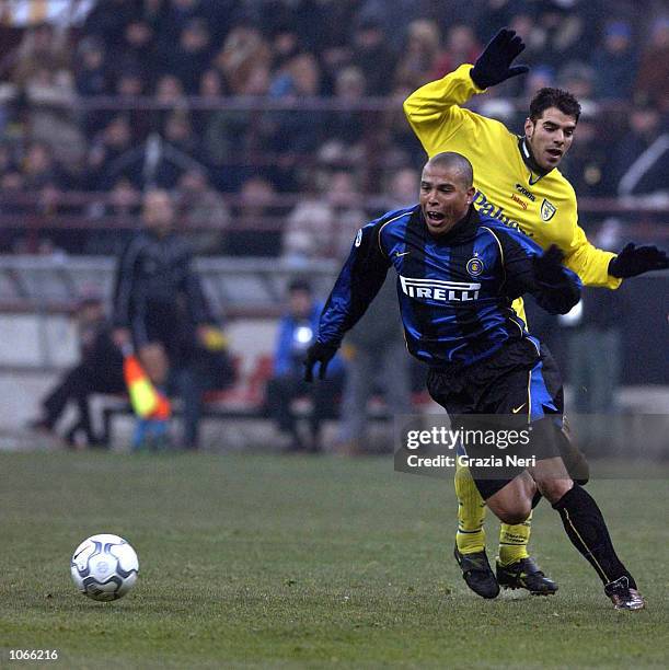 Ronaldo of Inter Milan in action during the Serie A match between Inter Milan and Chievo , played at the San Siro Stadium, Milan . DIGITAL IMAGE...
