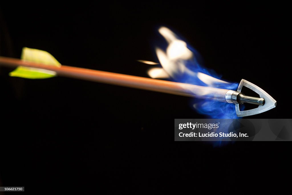 Exploding Tip Arrows Arrow With Flames Shooting Off The Tip High-Res Stock Photo - Getty Images