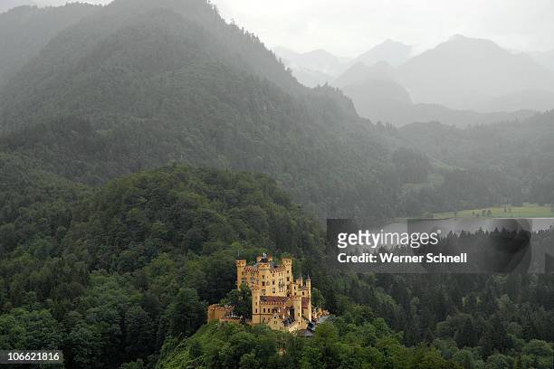 schloss hohenschwangau - hohenschwangau castle stock pictures, royalty-free photos & images