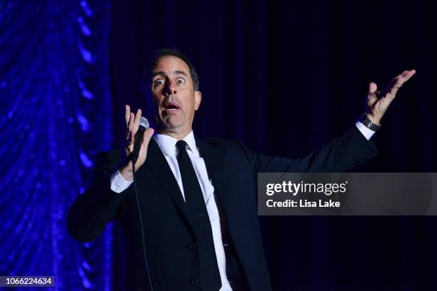 Jerry Seinfeld performs during Philly Fights Cancer: Round 4 at The Philadelphia Navy Yard on November 10, 2018 in Philadelphia, Pennsylvania.