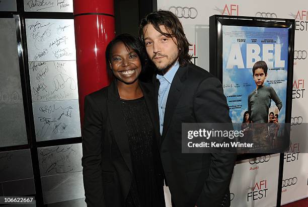 Director Diego Luna and AFI FEST Director Jacqueline Lyanga arrive at "Abel" screening during AFI FEST 2010 presented by Audi at Grauman's Chinese...