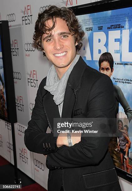 Actor Diego Gonzalez Boneta arrives at "Abel" screening during AFI FEST 2010 presented by Audi at Grauman's Chinese Theatre on November 7, 2010 in...