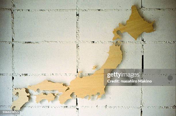 map of japan - região de kinki imagens e fotografias de stock