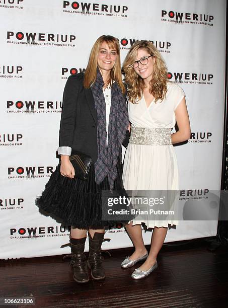 Actress Clementine Ford and her sister Ariel Shepherd-Oppenheim arrives to POWER UP 10th Annual Power Premiere Awards at Voyeur on November 7, 2010...