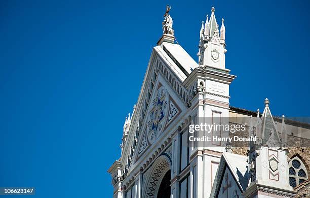 florence santa croce - basilica of santa croce florence stock pictures, royalty-free photos & images