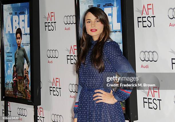 Actress Mia Maestro arrives at "Abel" screening during AFI FEST 2010 presented by Audi at Grauman's Chinese Theatre on November 7, 2010 in Hollywood,...