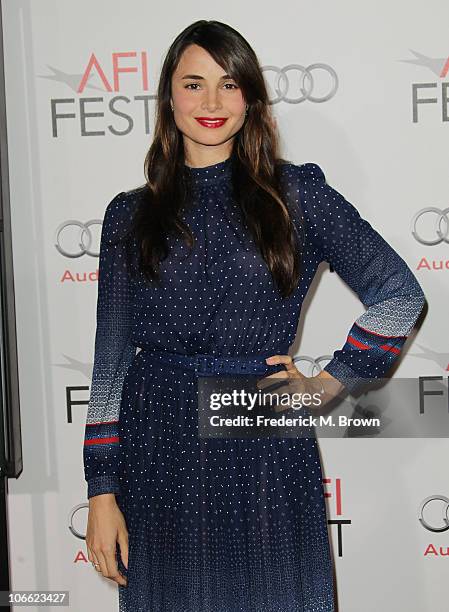 Actress Mia Maestro arrives at "Abel" screening during AFI FEST 2010 presented by Audi at Grauman's Chinese Theatre on November 7, 2010 in Hollywood,...