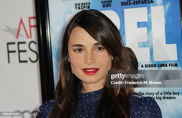 Actress Mia Maestro arrives at "Abel" screening during AFI FEST 2010 presented by Audi at Grauman's Chinese Theatre on November 7, 2010 in Hollywood,...