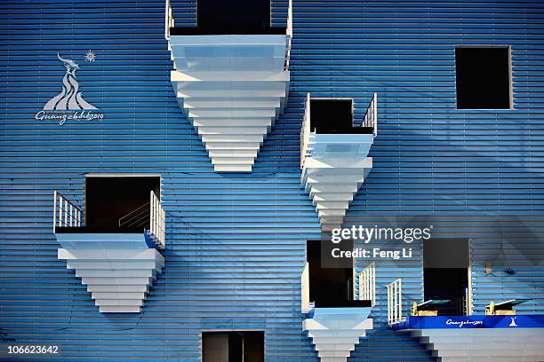 General view of Aoti Aquatics Centre ahead of the 16th Asian Games Guangzhou 2010 on November 8, 2010 in Guangzhou, China.