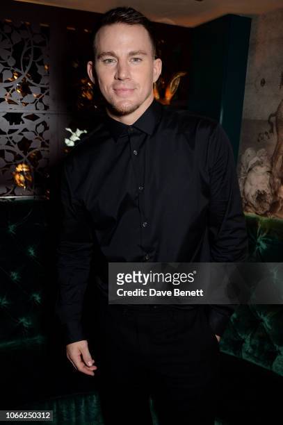 Channing Tatum attends the Opening Night of "Magic Mike Live" at The Hippodrome on November 28, 2018 in London, England.