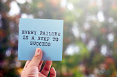 Inspirational quote- Every failure is a step to success