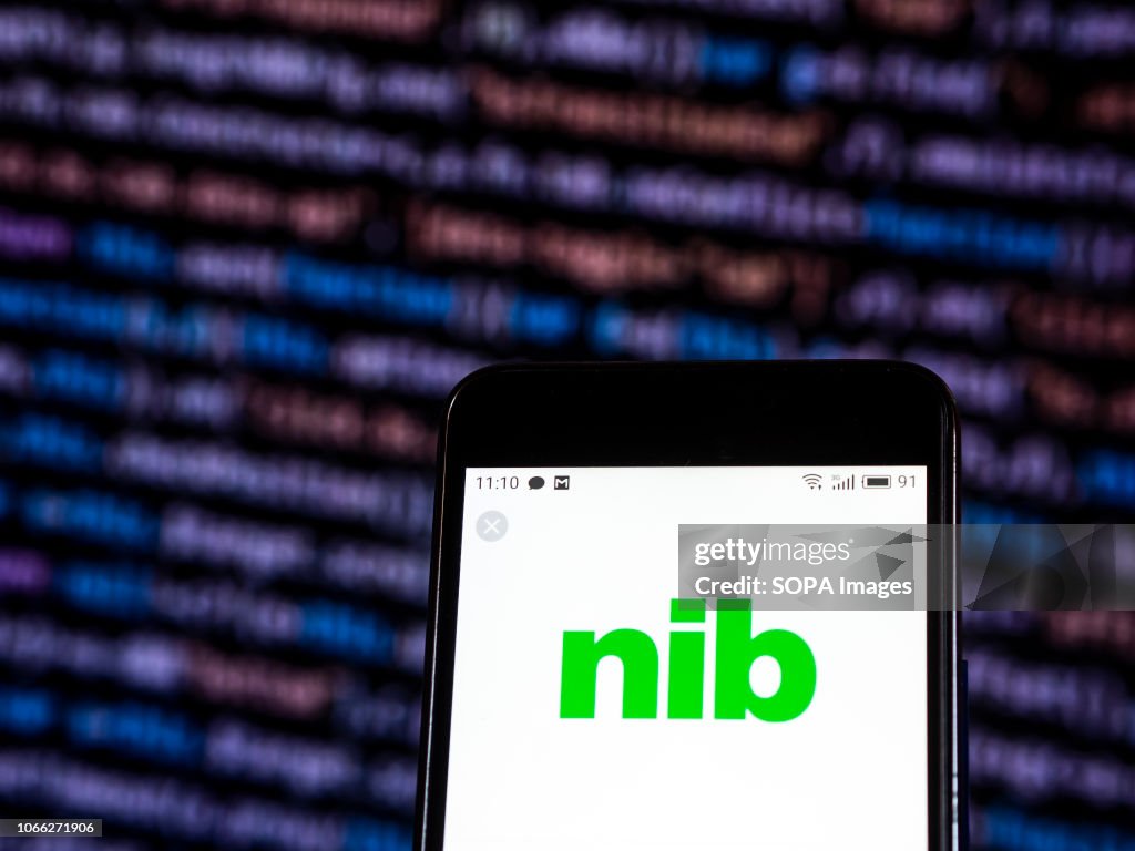 Nib Health Funds Insurance company logo seen displayed on