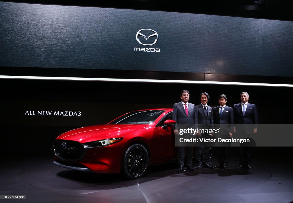 Mazda Press Conference At LA Auto Show