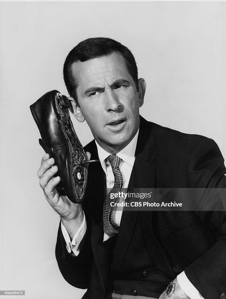 Get Smart Actor American actor Don Adams as inept secret agent Maxwell Smart in the ...
