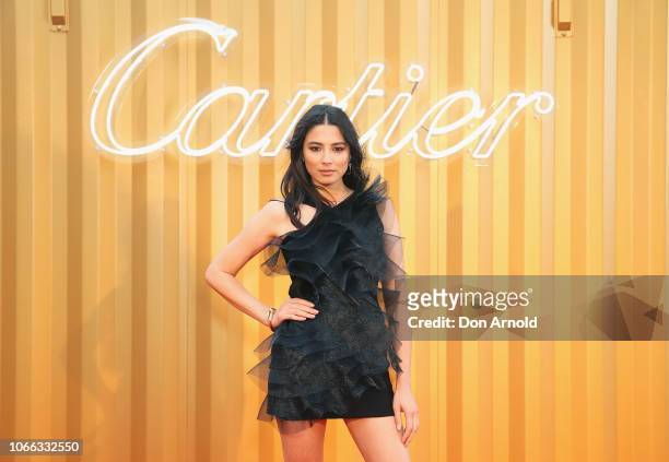 Jessica Gomes attends the Cartier Precious Garage Party on November 29, 2018 in Sydney, Australia.