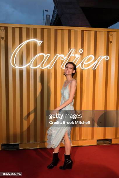 Matilda Dodds attends the Cartier Precious Garage Party on November 29, 2018 in Sydney, Australia.