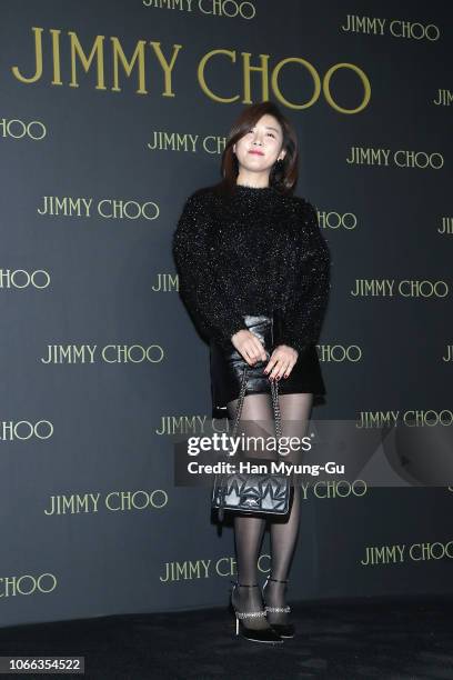South Korean actress Ha Ji-Won attends the photocall for Jimmy Choo 'Diamond Sneakers' Launch on November 29, 2018 in Seoul, South Korea.