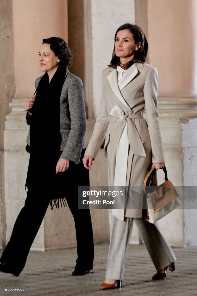 Queen Letizia Of Spain Attends The 40th Anniversary Of The Public Service Of Sate Employment