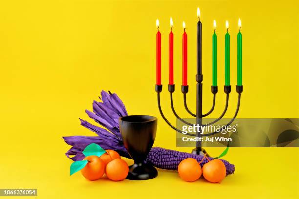 kwanzaa altar - kwanzaa celebration stock pictures, royalty-free photos & images