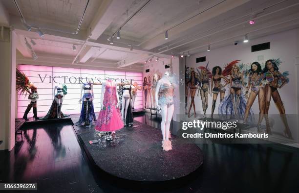 Angels celebrate the Victorias Secret Fashion Show airing December 2 on the ABC Television Network at the new VIP Runway Experience located in the...