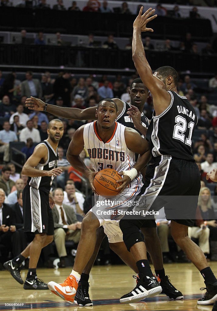 San Antonio Spurs v Charlotte Bobcats