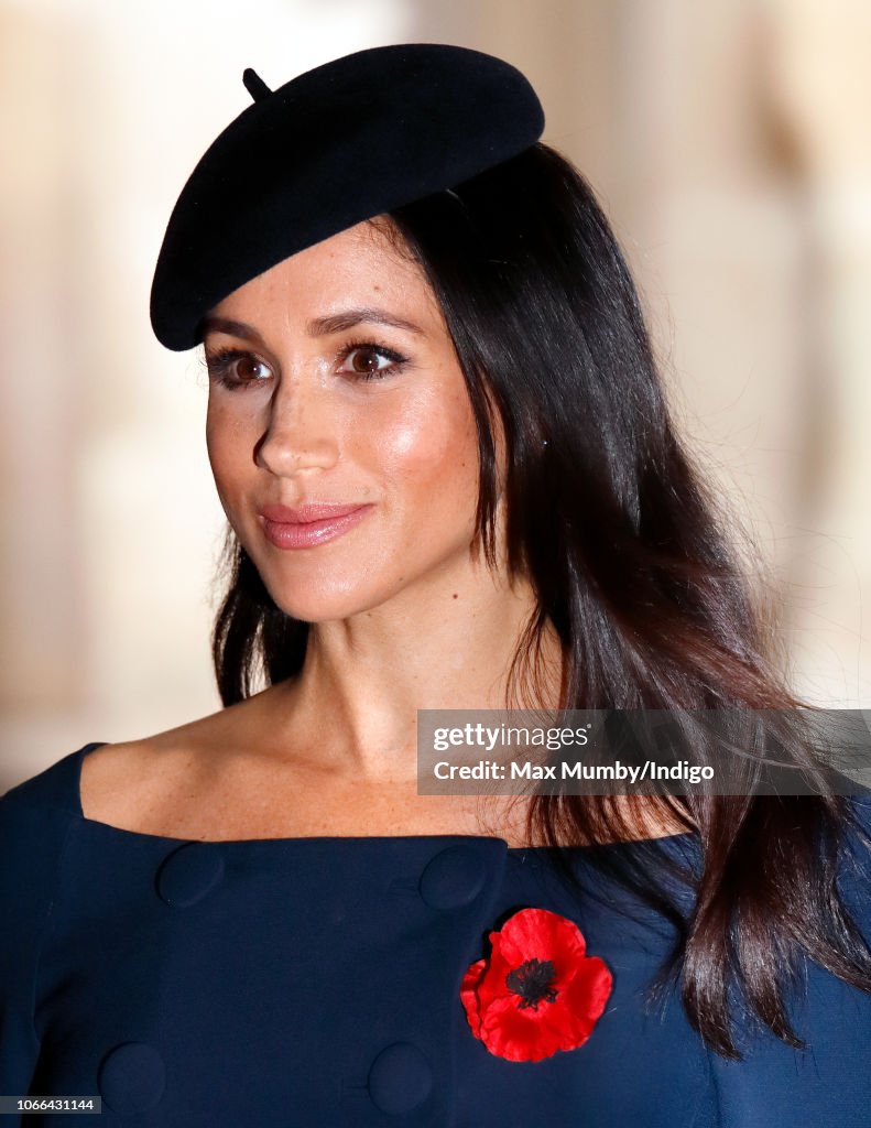 The Queen Attends A Service At Westminster Abbey Marking The Centenary Of WW1