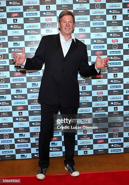 Sam Newman arrives at Crown's Australian Masters Gala Dinner at Crown Palladium on November 9, 2010 in Melbourne, Australia.