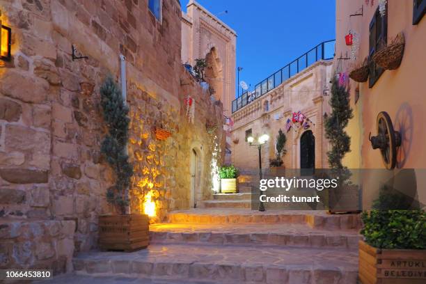 alleys of mardin, turkey - mardin stock pictures, royalty-free photos & images