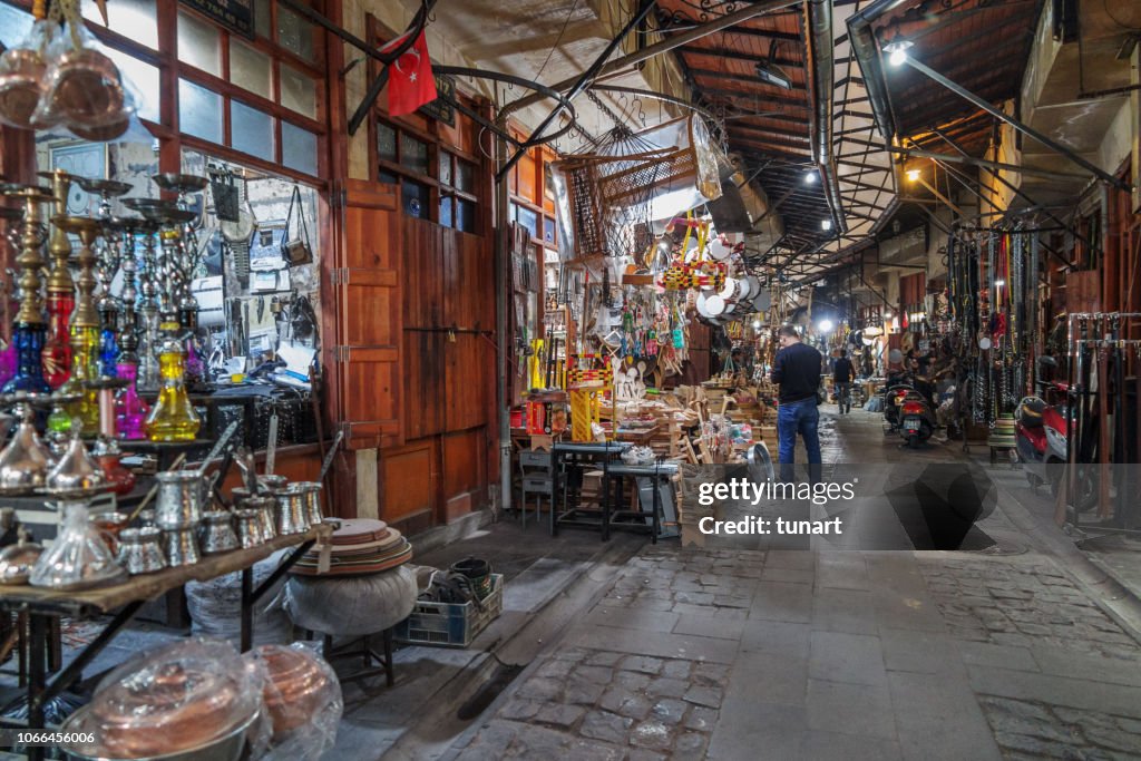 Traditionele koperslager Bazaar van Gaziantep, Turkije