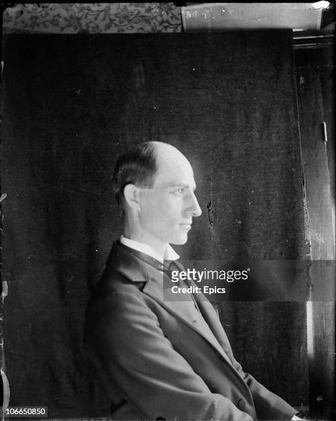 Portrait of American airplane pioneer Wilbur Wright circa 1897. Photo by National Archives/Epics/Getty Images)