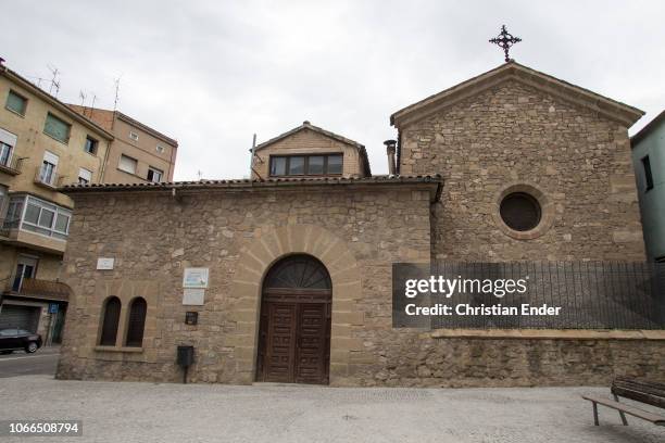 Spain, Manresa St. Lucia Hospital of Manresa, where Ignatius Loyola daily prayed and worked during his time in Manresa. Displaying the front of the...