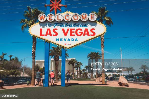 las vegas-skylten - skylten welcome to fabulous las vegas nevada bildbanksfoton och bilder